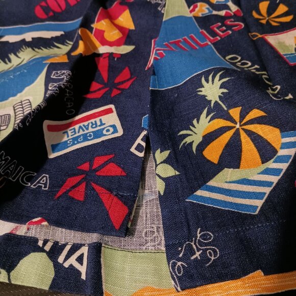 NEW ModCloth Delightful Demeanor Short Sleeve Linen Blend Blouse Size XXS Navy V - Picture 9 of 16